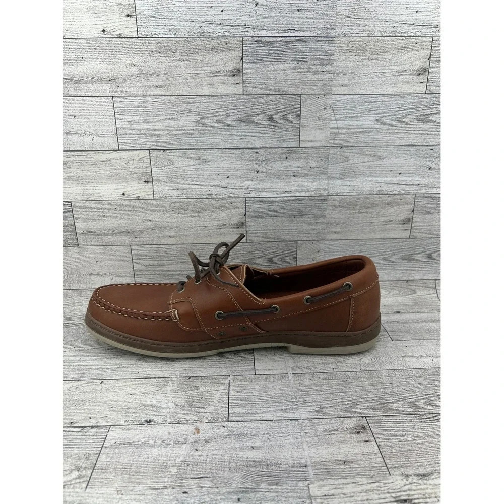 Allen Edmonds Eastport‎ Men Size 11D Tan Leather Boat Shoes Handsewn Loafers